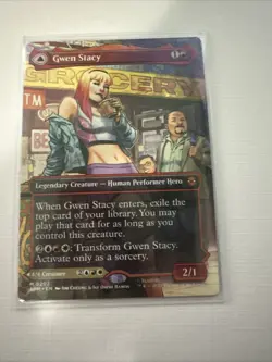 Magic The Gathering Gwen Stacy #202 Borderless Marvel's Spider-Man - Image 1