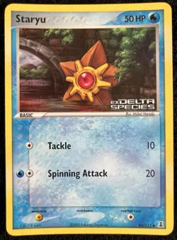 Pokemon Card - Staryu Delta Species 84/113 Common Reverse Holo Stamped - Image 1