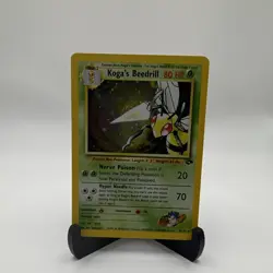 Pokemon TCG Koga's Beedrill Gym Challenge Holo Rare Card 9/132 Unlimited - Image 1