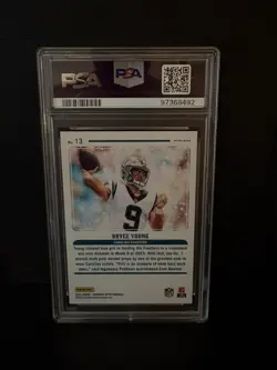 2023 Panini Donruss Optic - Mythical #13 Bryce Young (RC) PSA 8 - Image 2