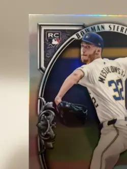 Topps Jacob Misiorowski Brewers 2026 Bowman Sterling Chrome Rookie #BST-13 - Image 2