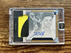 KEYONTE GEORGE 2023-24 PANINI ONE AND ONE ROOKIE PATCH AUTO BLUE /49 JAZZ - Image 1