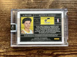 KEYONTE GEORGE 2023-24 PANINI ONE AND ONE ROOKIE PATCH AUTO BLUE /49 JAZZ - Image 2
