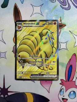 Pokemon TCG Ninetales EX 186/165 Sv: Scarlet & Violet 151 Full Art Holo - Image 1