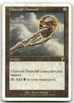Charcoal Diamond #289 (HP) 7th Edition 7ED Magic MTG - Image 1