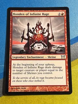 Magic the Gathering MTG Champions of Kamigawa HONDEN OF INFINITE RAGE - Image 1