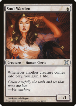 Soul Warden #44 (MP) 10th Edition 10E Magic MTG - Image 1