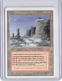 Magic: The Gathering Plateau Revised, Dual Land, Lightly Played (LP) - Image 1