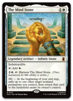The Mind Stone 21 NM Marvel Super Heroes MTG - Image 1