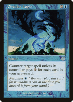 Circular Logic #33 (MP) Torment TOR Magic MTG - Image 1