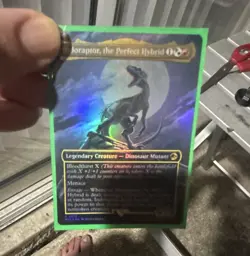 Indoraptor, the Perfect Hybrid Borderless Foil Mythic Rare MTG Ixalan - Image 1