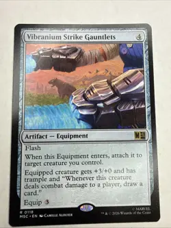 Vibranium Strike Gauntlets Commander: Marvel Super Heroes Regular NM - Image 1