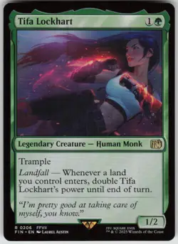 MTG Tifa Lockhart NM FINAL FANTASY Magic 206 - Image 1