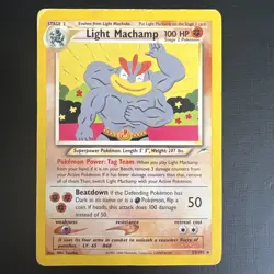 Pokemon TCG Neo Destiny Light Machamp #25 HP - Image 1