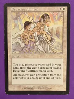 MTG Magic The Gathering - Reverent Mantra - Mercadian Masques LP (Light Play) - Image 1