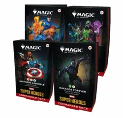 Magic The Gathering Marvel Super Heroes Commander Deck Set of 4 - Image 1