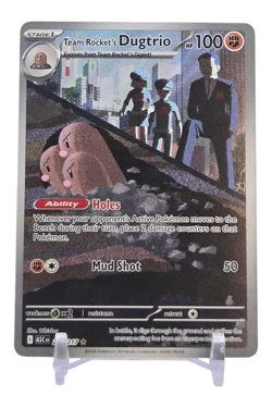 Team Rocket's Dugtrio 239/217 Ascended Heroes Illustration Rare IR Pokemon NM - Image 1