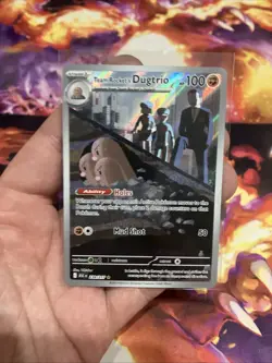 Team Rocket's Dugtrio 239/217 Illustration Rare IR Ascended Heroes Pokemon NM - Image 1