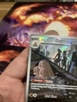 Team Rocket's Dugtrio 239/217 Illustration Rare IR Ascended Heroes Pokemon NM - Image 4