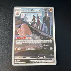 Team Rocket's Dugtrio 239/217 Illustration Rare Pokemon Mega Ascended Heroes NM - Image 1