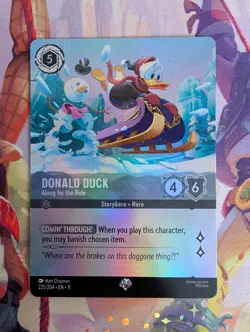 Donald Duck Along For The Ride 220/204 Epic Foil Disney Lorcana Winterspell - Image 1