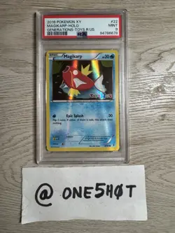 2016 PSA 9 Magikarp Toys R Us Promo Holo - 22/83 Pokemon Card Xy - Image 1