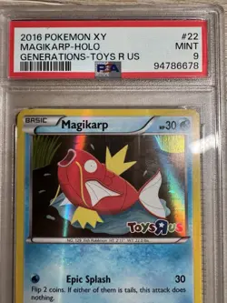 2016 PSA 9 Magikarp Toys R Us Promo Holo - 22/83 Pokemon Card Xy - Image 2