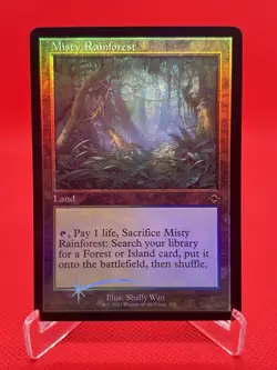 Misty Rainforest - Foil Handmade Playtesting Card! - Image 1