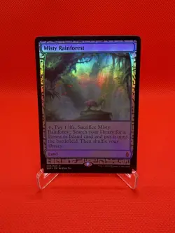 Misty Rainforest - Foil Handmade Playtesting Card! - Image 1