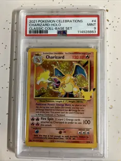 2021 Pokemon Celebrations Charizard #4 HOLO Classic Collection - PSA 9 - Image 1