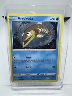 Arrokuda (SWIRL) SWSH093 Black Star Promo Cosmos Holo Pokemon Card - NM - Image 2