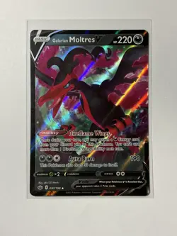 Galarian Moltres V 097/198 Chilling Reign Ultra Rare Holo Pokemon TCG Card NM - Image 1