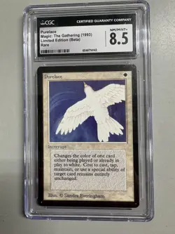 MTG Beta Purelace CGC 8.5 NM/Mint+ Rare Magic: The Gathering Limited Edition - Image 1
