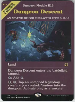 Dungeon Descent (Dungeon Module) Foil R Adventures in the Forgotten Realms 352 L - Image 1