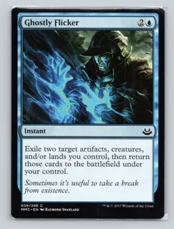 MTG Ghostly Flicker C Modern Masters 2017 39 NM MM3 - Image 1