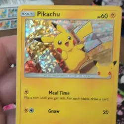 Pikachu 25/25 McDonald's 25th Anniversary 2021 English Holo Promo Pokemon - Image 3