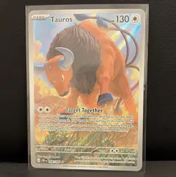Pokemon Chaos Rising Tauros 096/086 Paldea Evolved Illustration Rare Holo - Image 1