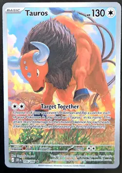 Tauros 096/086 Illustration Rare Holo Pokemon Chaos Rising English NM - Image 1