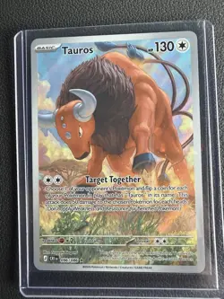 Pokemon TCG Tauros 096/086 Illustration Rare IR Holo Chaos Rising Pack Fresh - Image 1