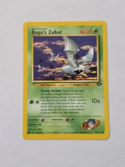 Koga’s Zubat 83-132 Gym Challenge Unlimited 2000 Pokemon Card - Image 1