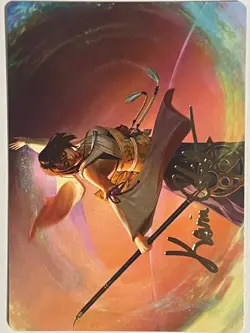 MTG YUNA, GRAND SUMMONER ART CARD (GOLD-STAMPED SIGNATURE) FINAL FANTASY 22 NM - Image 1