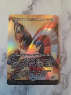 FOIL Captain America, First Avenger 088 MTG Marvel Universe MAR - Image 1