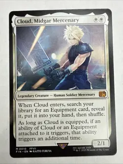 Cloud, Midgar Mercenary Final Fantasy Regular (NM+) 0010 MYTHIC MTG FIN - Image 1