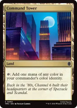 Command Tower - Surge Foil Light Play, English Magic the Gathering MTG Commander - Image 1