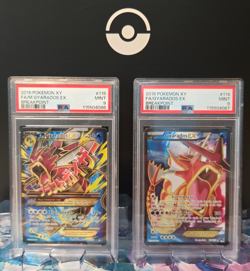 2016 POKEMON XY FA/M GYARADOS EX BREAKPOINT #115 & FA/GYARADOS EX #114 PSA 9 - Image 3