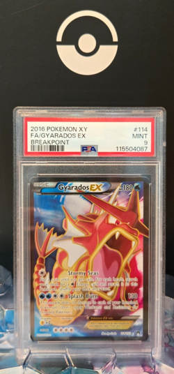 2016 POKEMON XY FA/M GYARADOS EX BREAKPOINT #115 & FA/GYARADOS EX #114 PSA 9 - Image 5