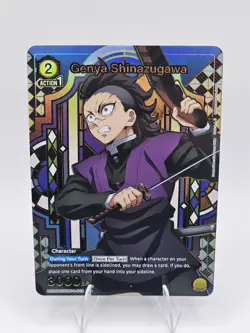 Union Arena - Kimetsu no Yaiba Genya Shinazugawa R UE05BT/KMY-1-013 Demon Slayer - Image 3