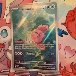Pokemon TCG Alomomola 108/086 SV10.5: Black Bolt Illustration Rare MINT/NM - Image 3