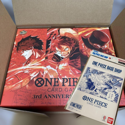 ONE PIECE Card Game 3rd ANNIVERSARY SET Box & ONE PIECE BASE SHOP collection - Image 1