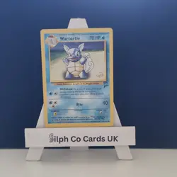 Wartortle 63/130 W Stamp Base Set 2 Promo Pokemon Card WOTC LP - Image 1